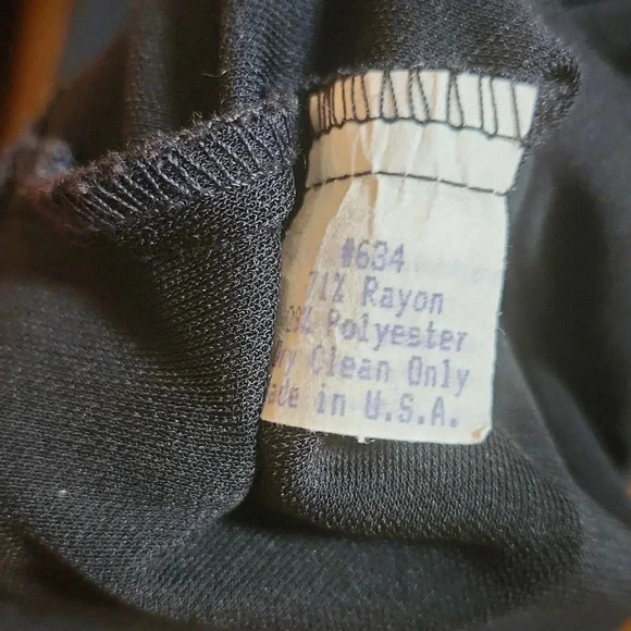 Andria Lieu Collection Black Pull String Long Sleeve Blouse Top - Picture 4 of 5